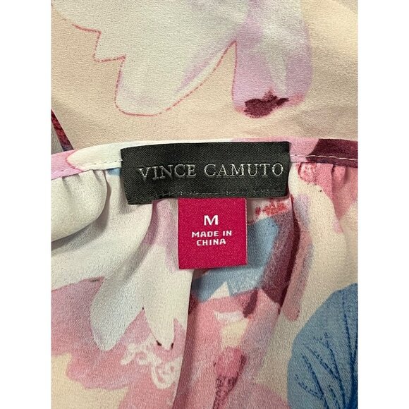 Vince Camuto Size Medium M Pink Mimosa Cold Shoulder Top Blouse Women NWT New - Picture 7 of 8